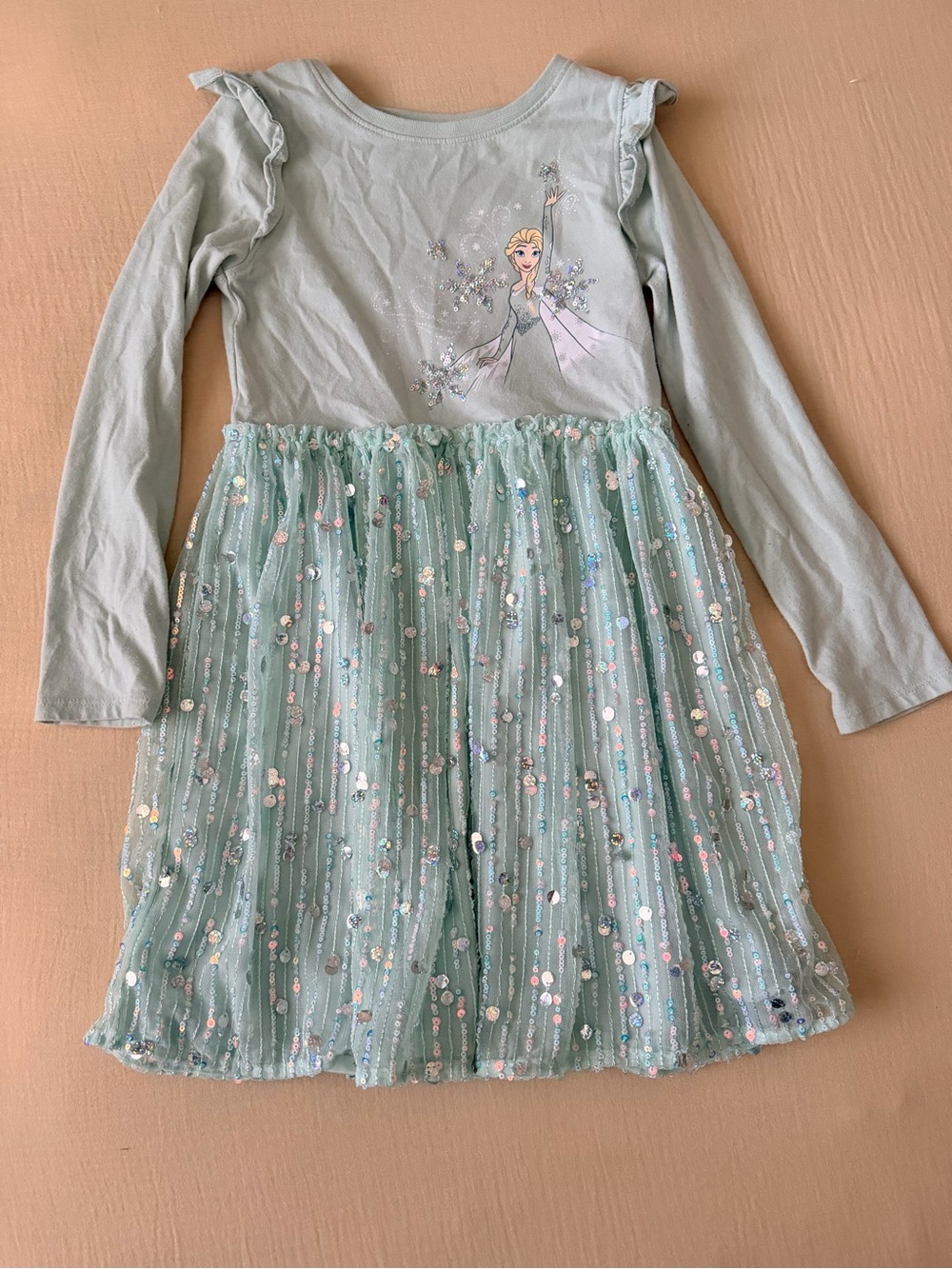 Disney Light Aqua Sequin Tulle Princess Dress